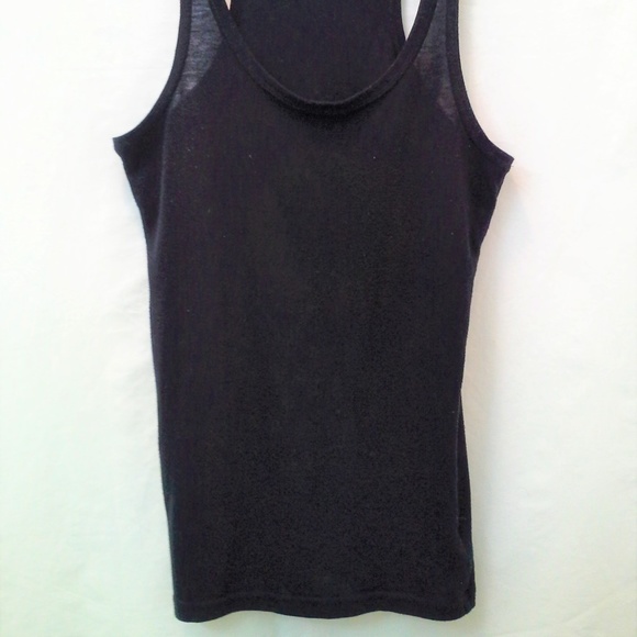 Black Womens Tank Top MEDIUM - Picture 2 of 5
